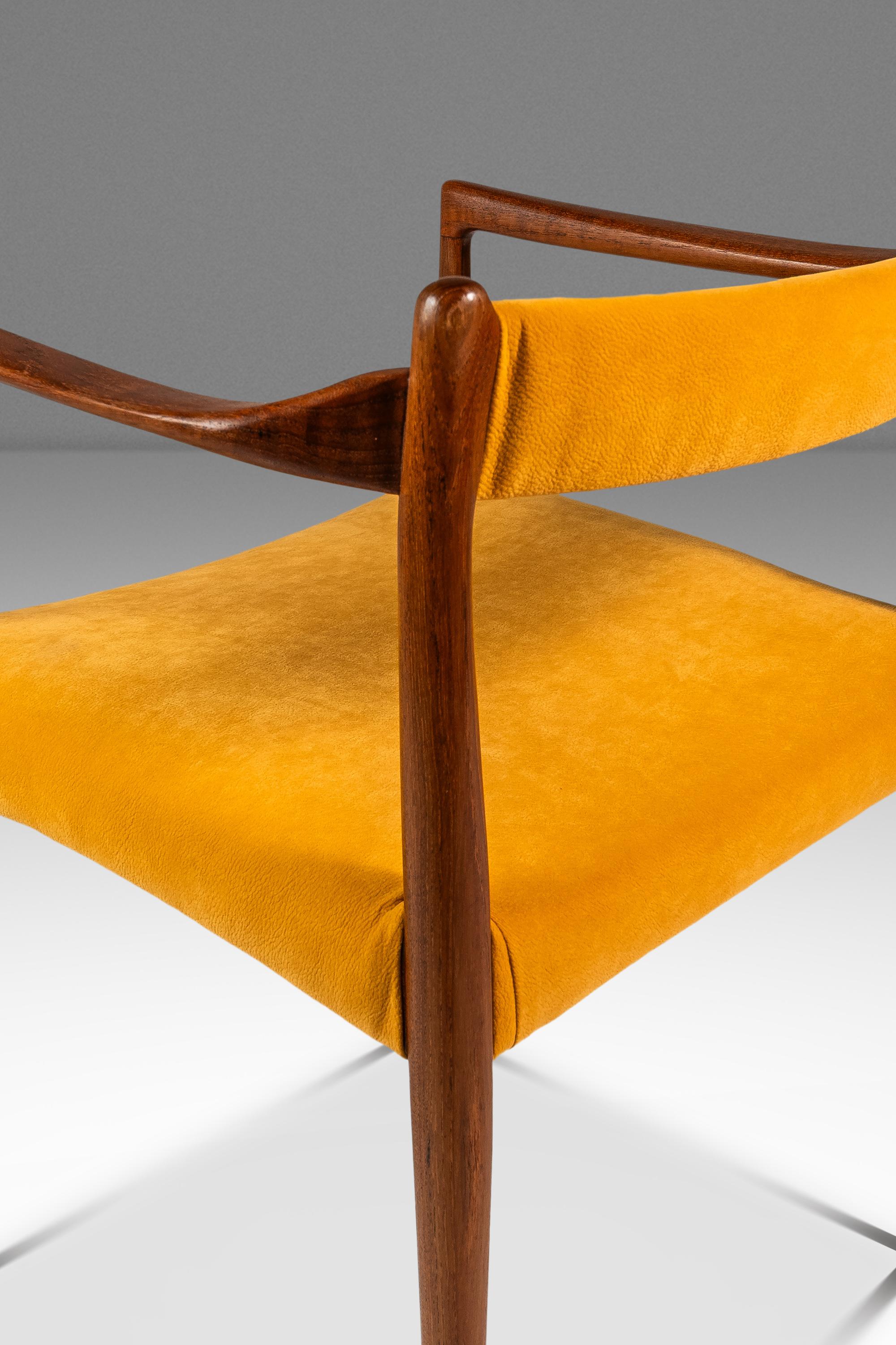 RARE Sculpted Armchair, Helge Vestergaard Jensen, Peder Pederse, Denmark, 1960s in vendita 8