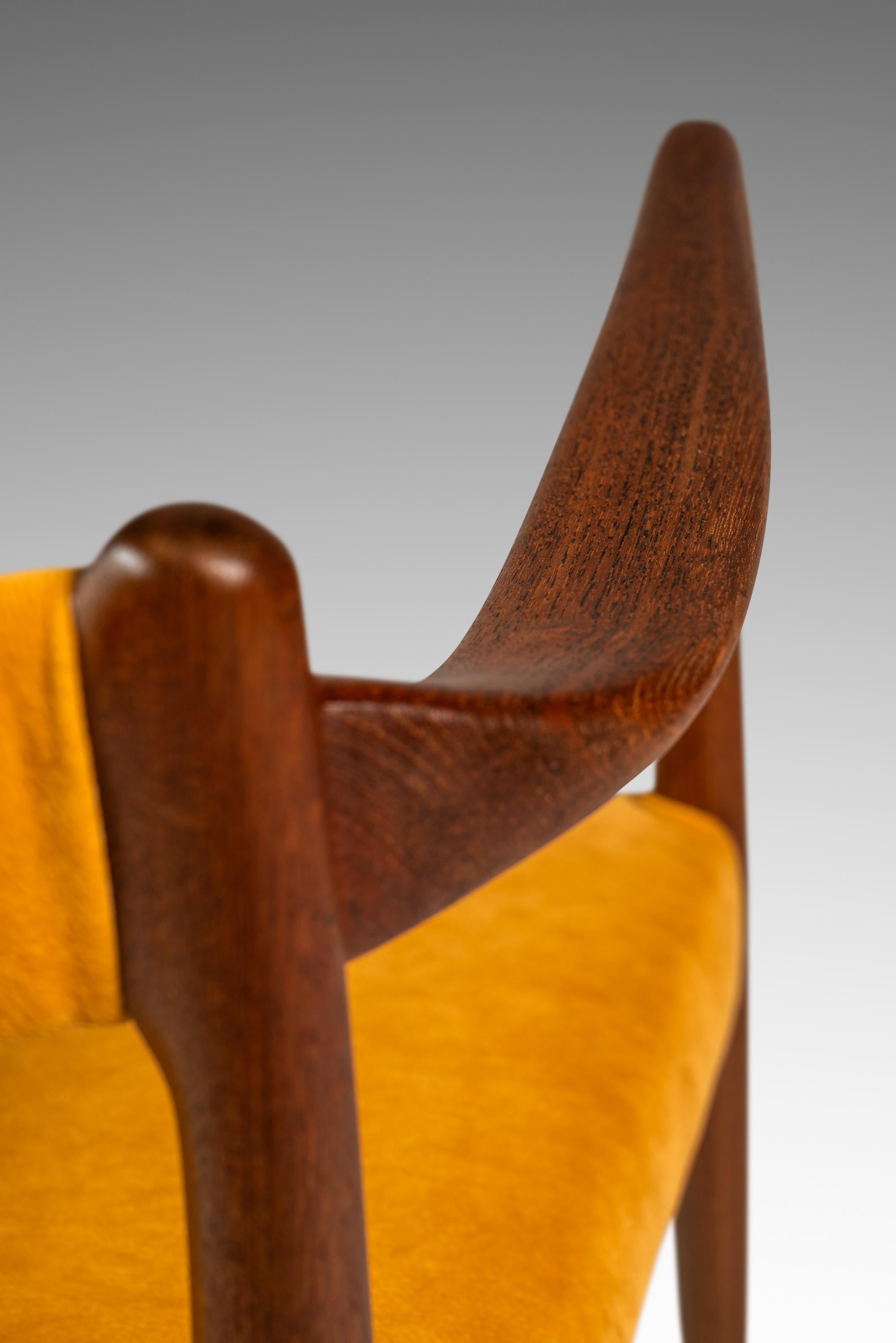 RARE Sculpted Armchair, Helge Vestergaard Jensen, Peder Pederse, Denmark, 1960s in vendita 10