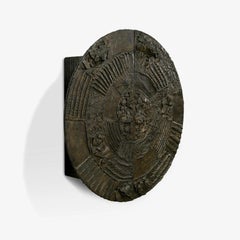 Rare « Sculpted -Bronze » « Disc Bar » de Paul Evans pour Directional