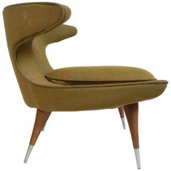 Rare Sculptural 1950s Horn Chair by Karpen of California