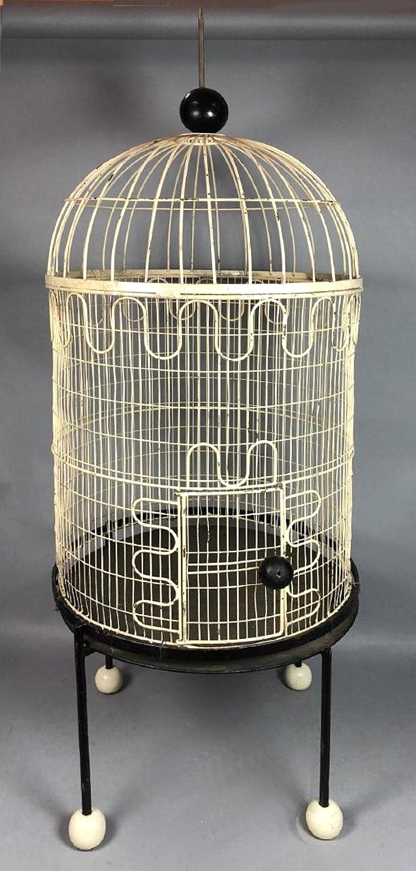 Rare Sculptural Birdcage by Frederick Weinberg, circa 1955 1