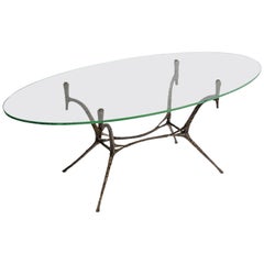 Rare Sculptural Bronze Cocktail Table by Felix Agostini Rare Sculptural Bronze Cocktail Table by Felix Agostini