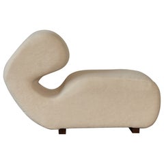 Rare Sculptural Chair in Alpaca, Italy, 1970s / 80s