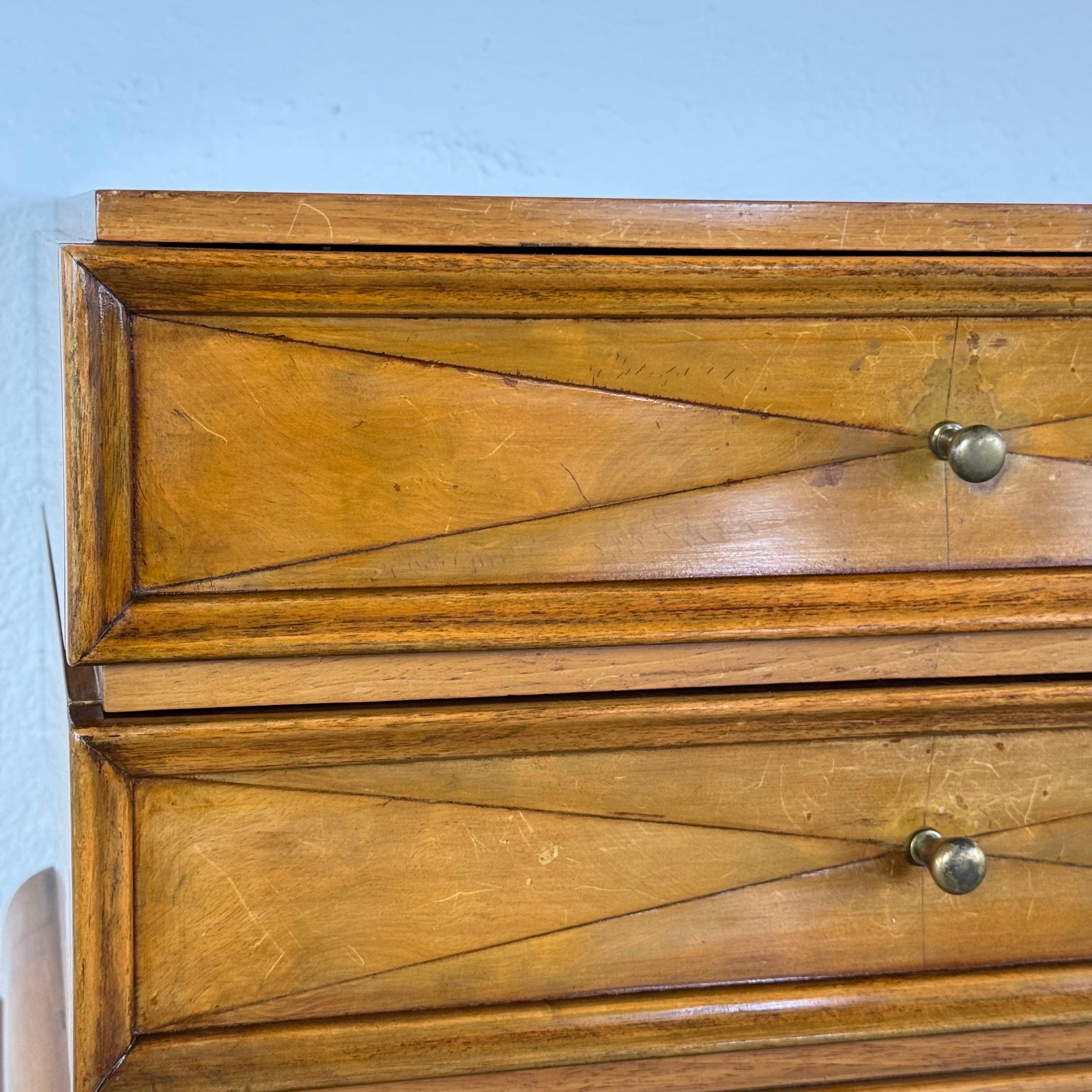 Seltenes skulpturales Sideboard mit Rautenfront von Osvaldo Borsani für ABV, Italien, 1950er Jahre im Angebot 2