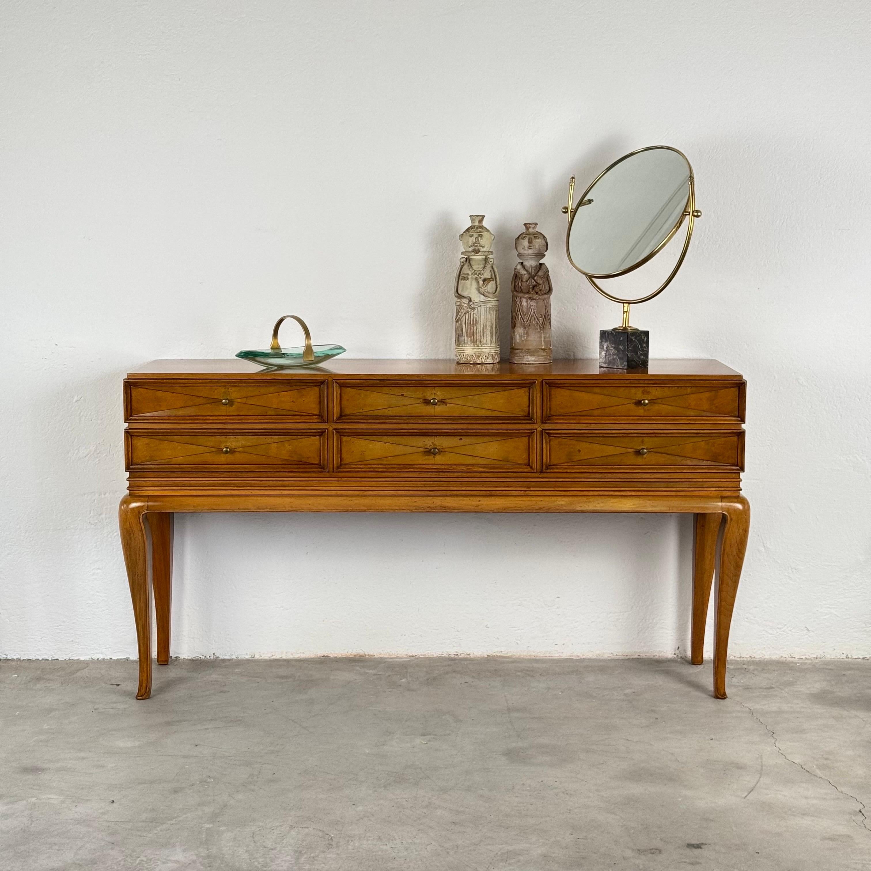 Seltenes skulpturales Sideboard mit Rautenfront von Osvaldo Borsani für ABV, Italien, 1950er Jahre (Italienisch) im Angebot