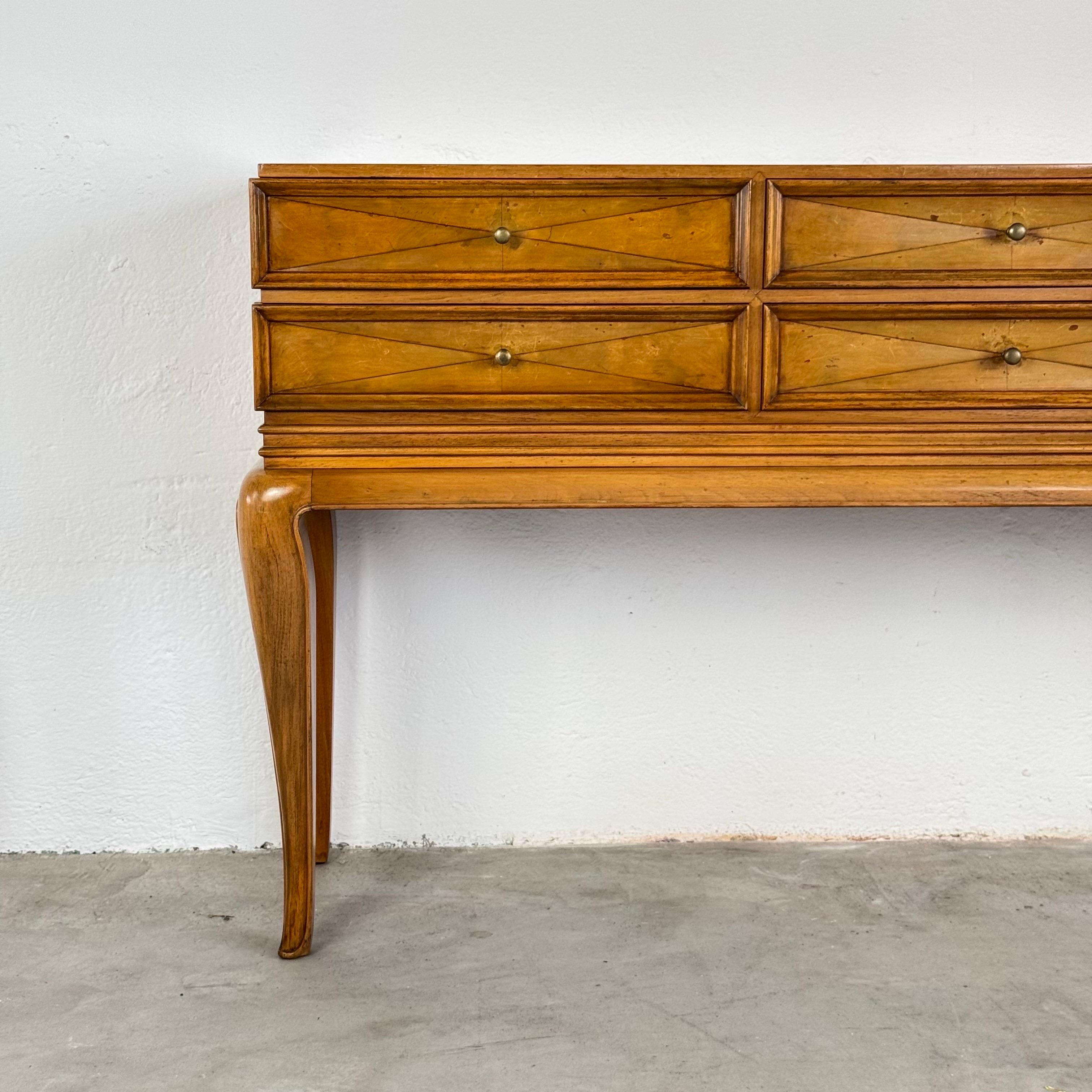 Seltenes skulpturales Sideboard mit Rautenfront von Osvaldo Borsani für ABV, Italien, 1950er Jahre (Handgefertigt) im Angebot