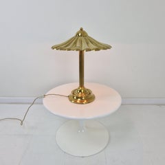 Rare Sculptural Italian Brass Table Lamp, 1970s  Hollywood Regency Design