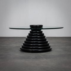 Rare Sculptural Italian Postmodern Coffee Table, 1980s