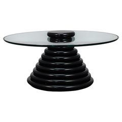 Rare Sculptural Italian Postmodern Coffee Table, 1980s