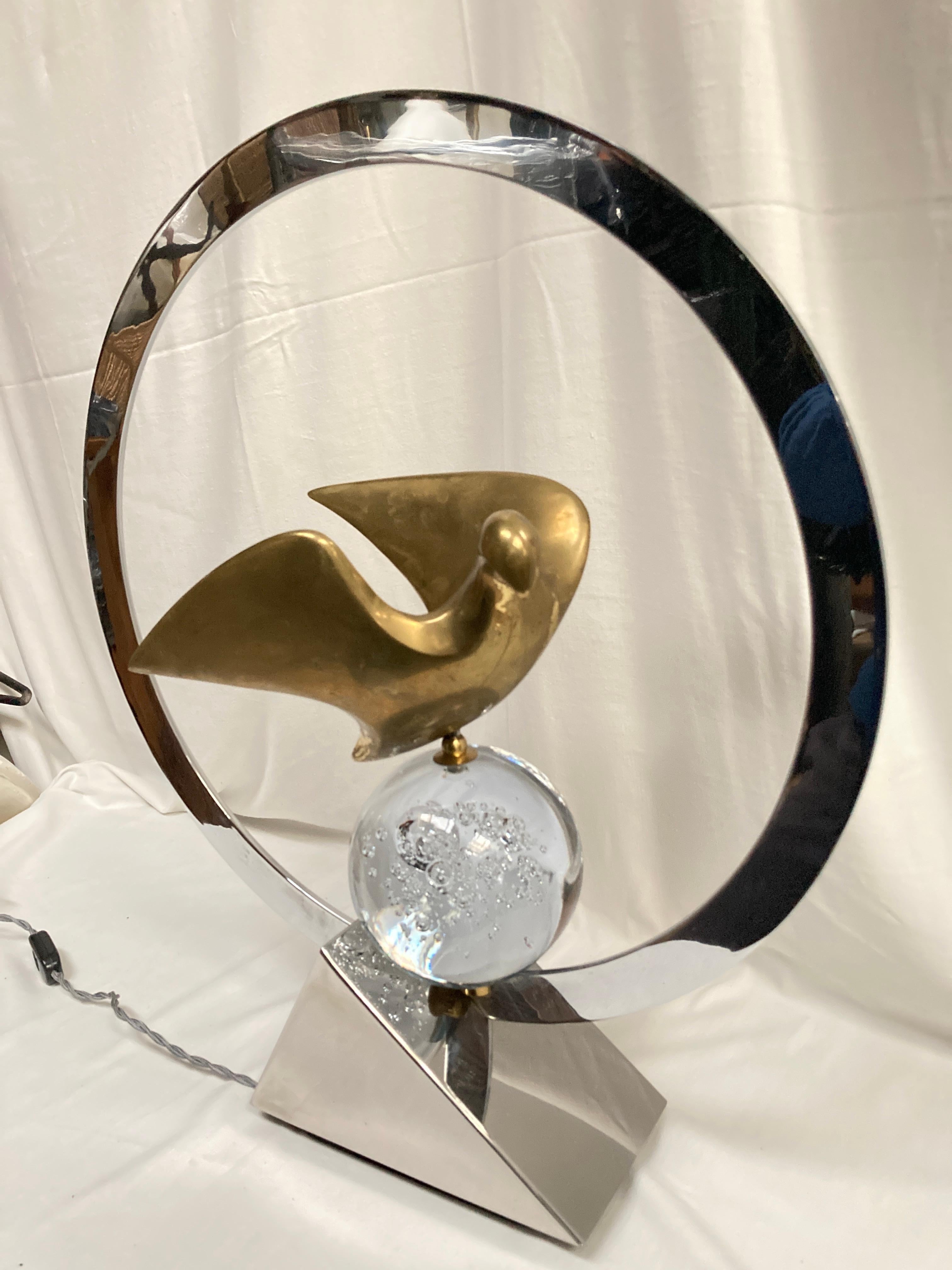 Rare sculptural lamp by Philippe Jean For Sale 5