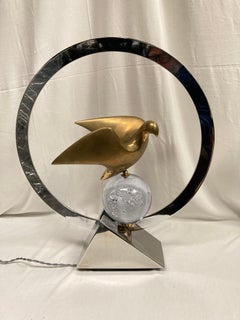 Rare sculptural lamp by Philippe Jean