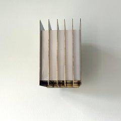 Seltene skulpturale Lars-Gunnar Nordström Wandlampen, Messing, skandinavische Moderne