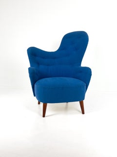 Rare Sculptural Swedish Modern Lounge Chair by S.M. Wincrantz, Sweden, 1940s