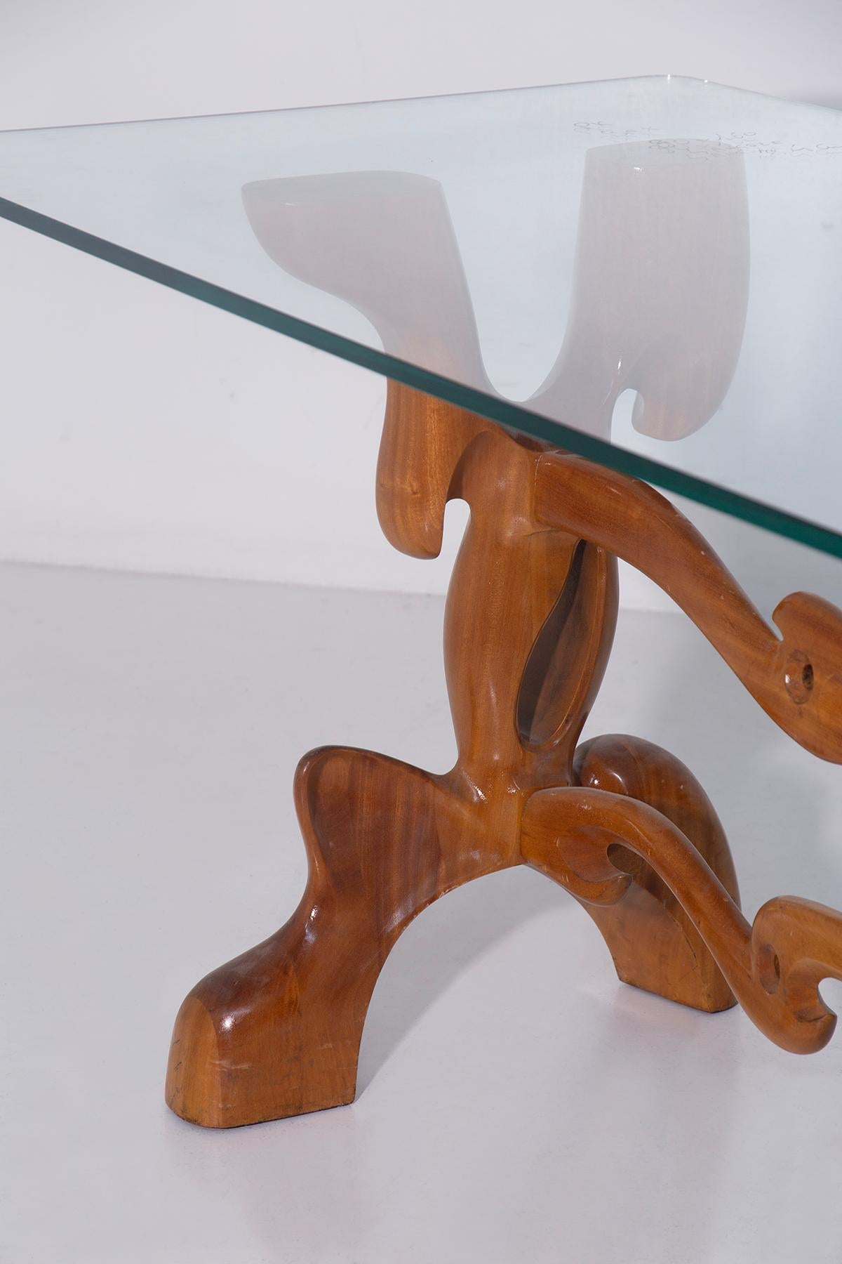 Rara mesa de comedor esculpida por Paul Laszlo, PUBLICADA en Bueno estado para la venta en Milano, IT