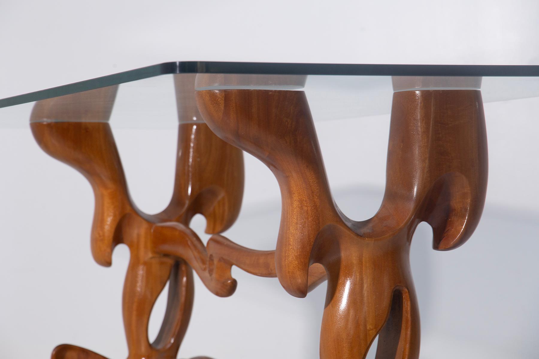 Rara mesa de comedor esculpida por Paul Laszlo, PUBLICADA en venta 2