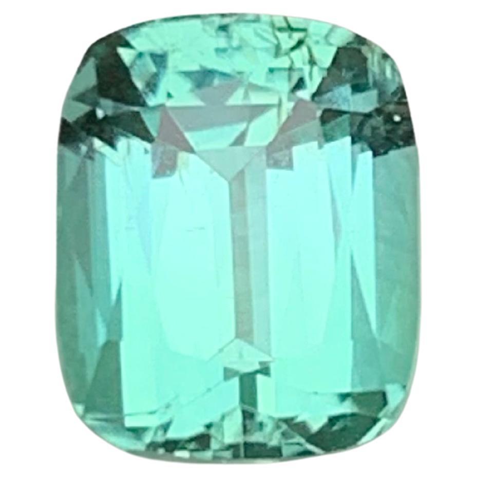 Rare Sea foam Natural Tourmaline Ring Loose Gemstone 2.95 Ct Cushion Cut-Jewelry