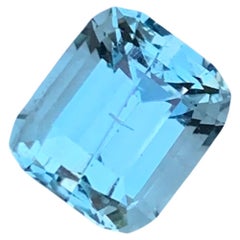 Rara Gema Turmalina Natural Seafoam, 3.05 Ct Talla Esmeralda para Anillo/Joyería