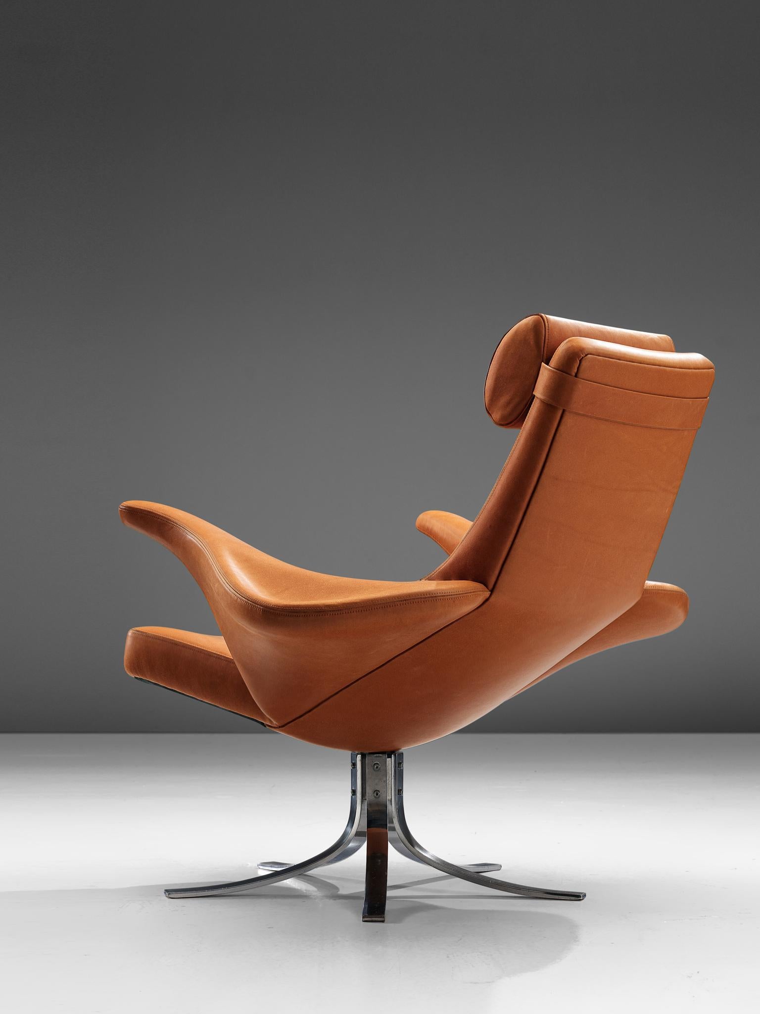 Mid-Century Modern Rare 'Seagull' 9601 Chair with Ottoman by Gösta Berg & Stenerik Eriksson