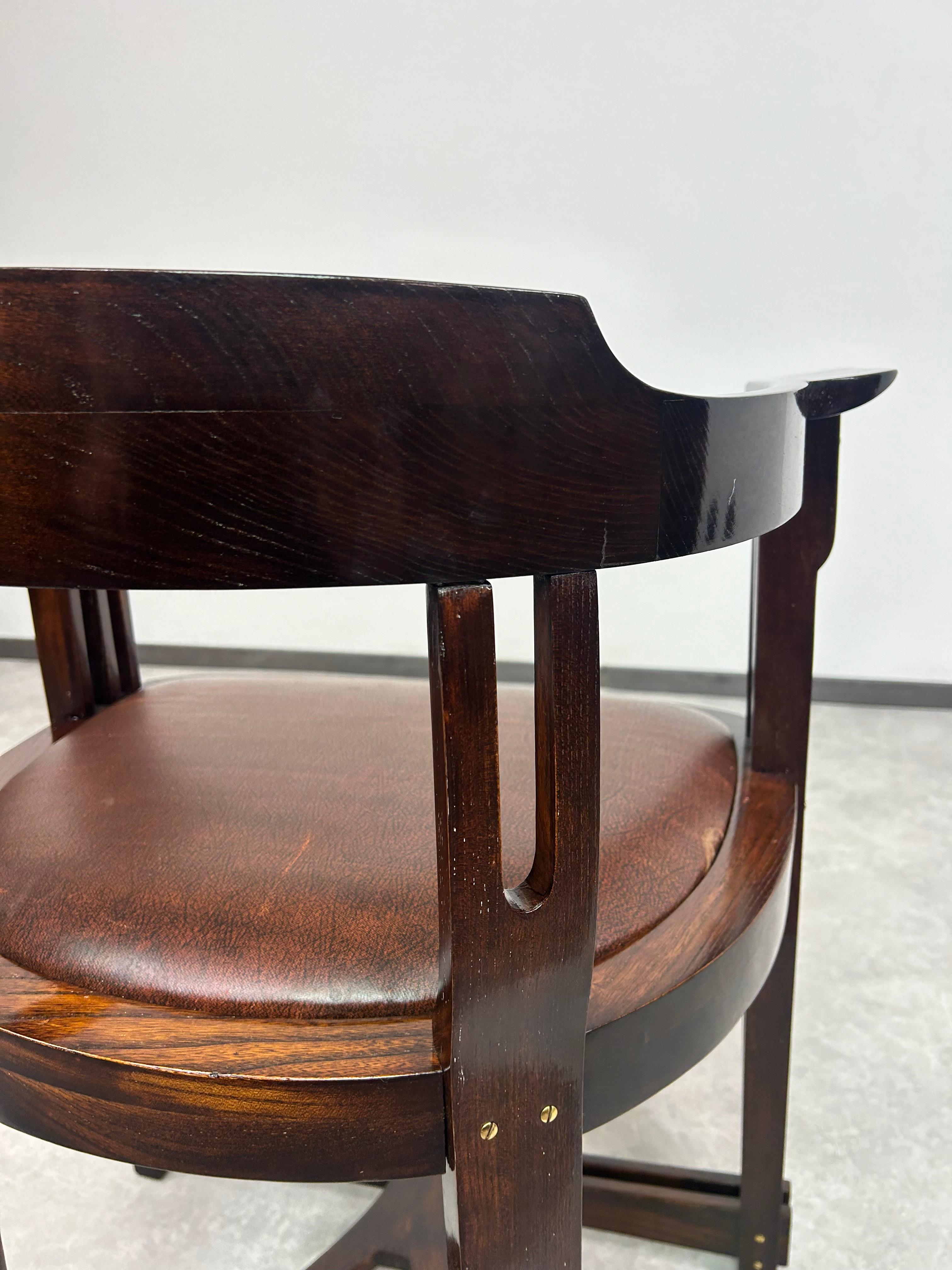 Rare Secession Armchair by Anton Pospischil For Sale 3