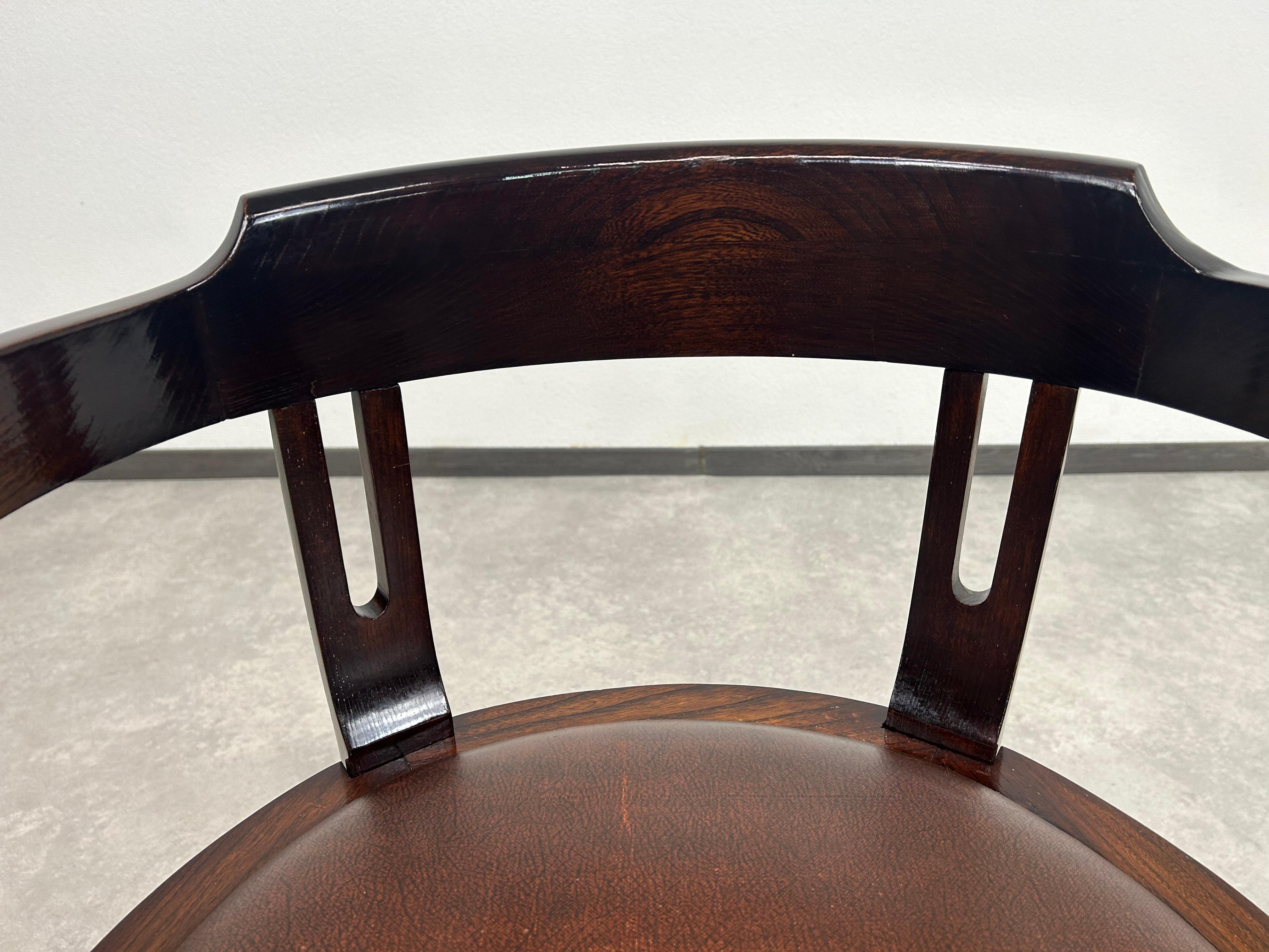 Rare Secession Armchair by Anton Pospischil For Sale 5