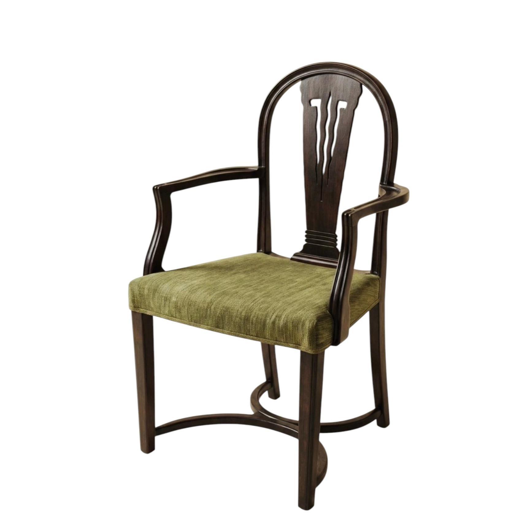 Seltener Bugholzsessel von Thonet zwischen Secessionismus und Art déco, um 1910