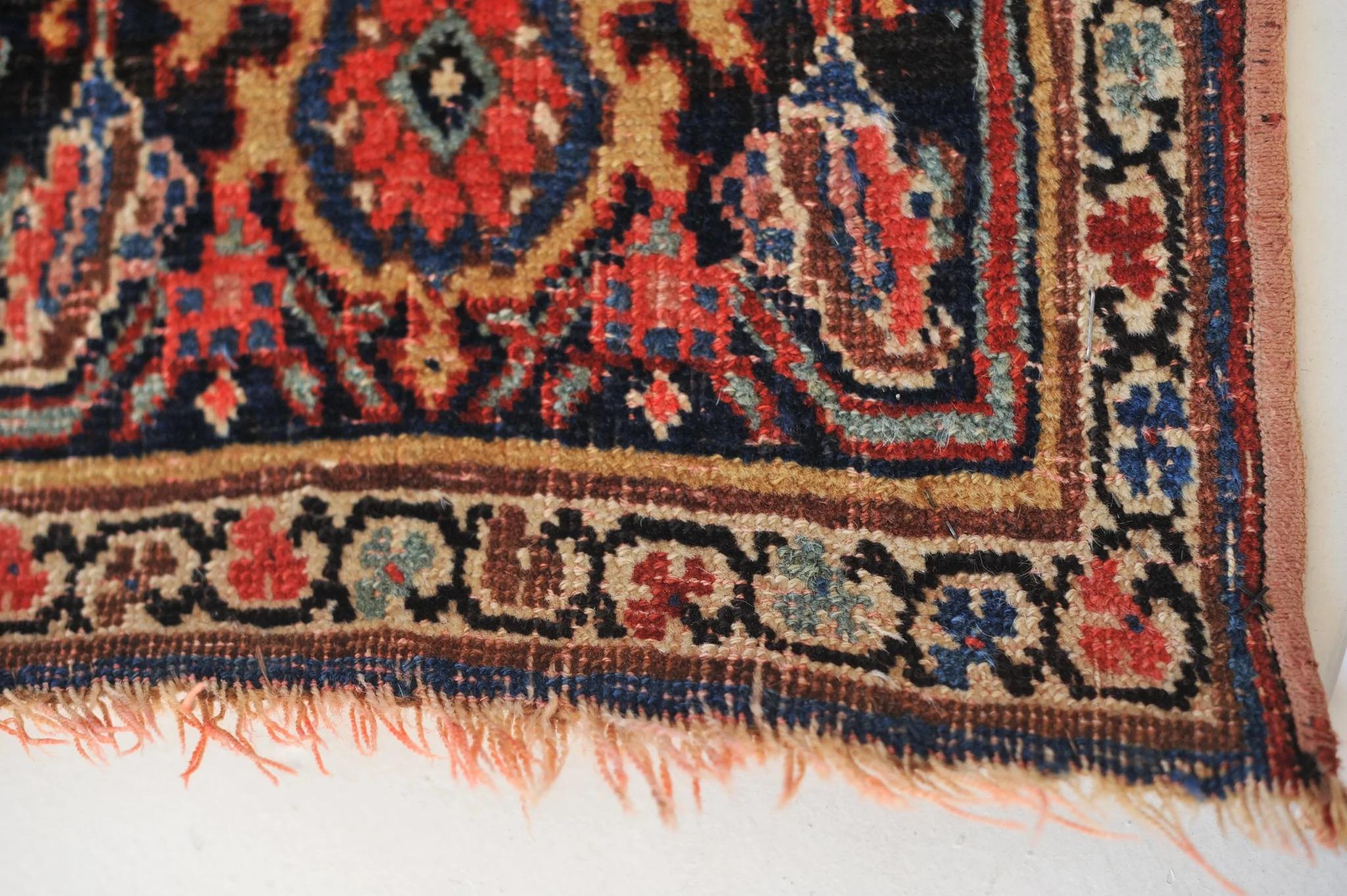 Rare Sensational Antique Rug with Iconic Herati Pattern, C. 1920's 2