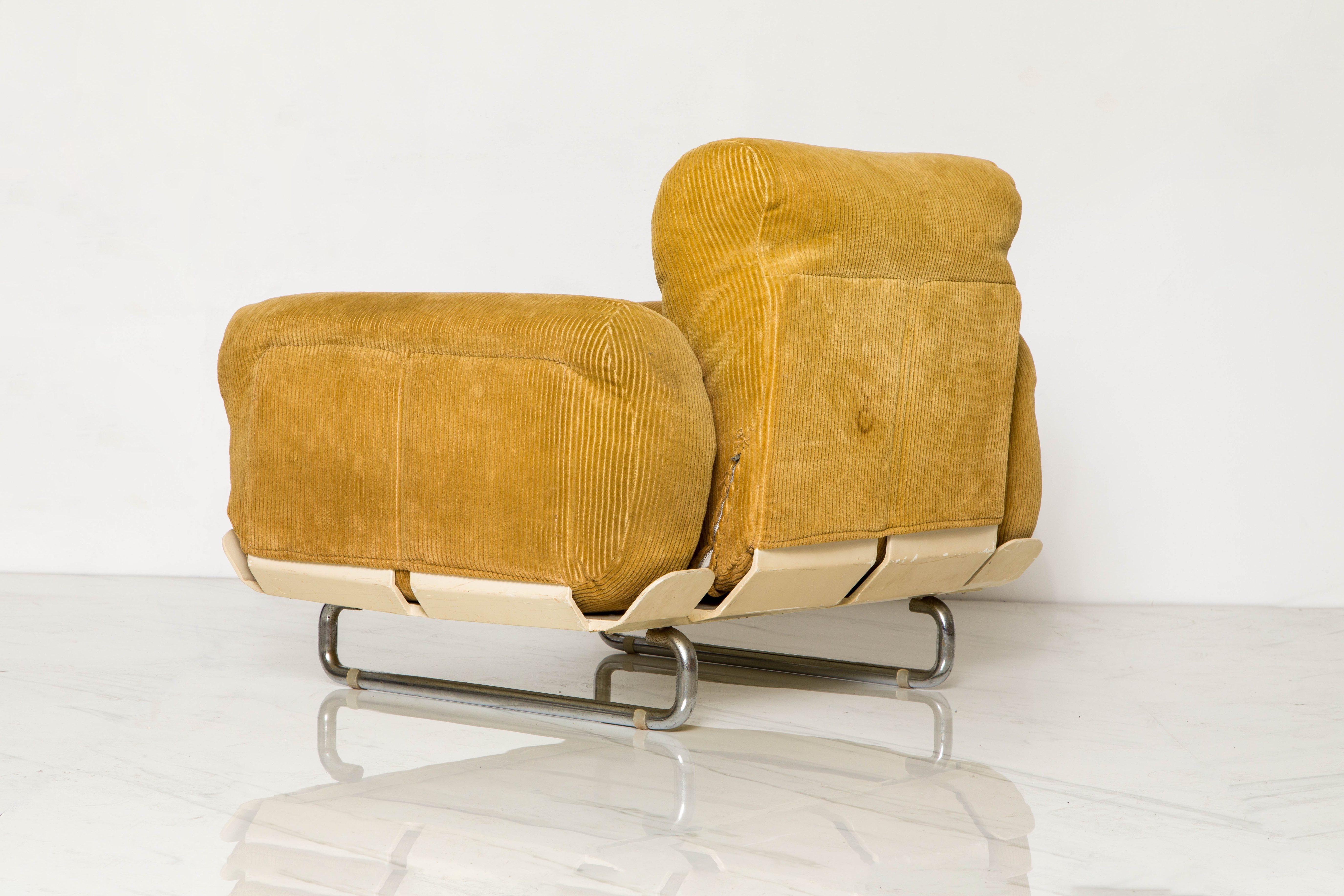 Rare 'Senzafine' Lounge Chairs by Eleonore Riva for Zanotta, 1969, Signed 7