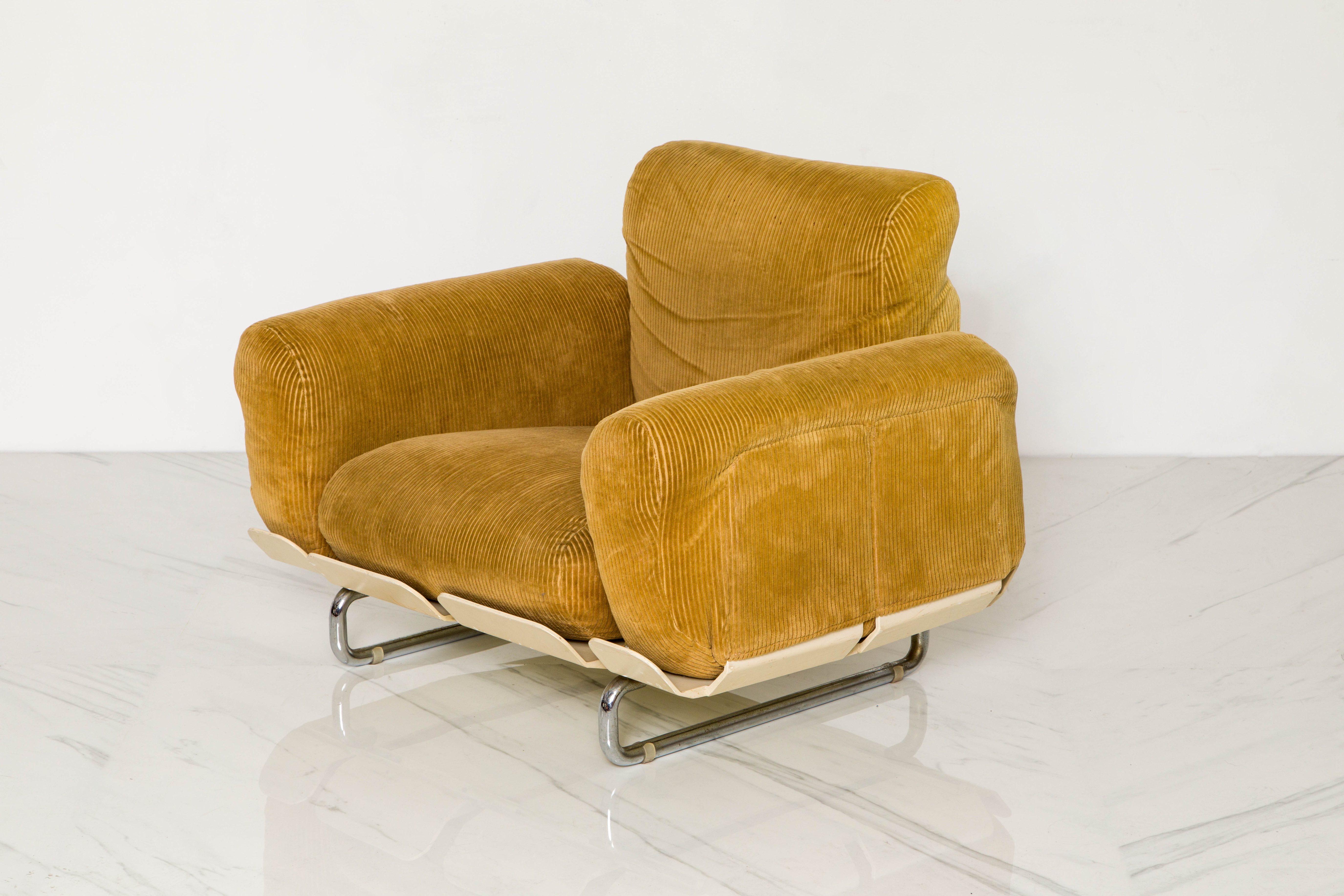 Rare 'Senzafine' Lounge Chairs by Eleonore Riva for Zanotta, 1969, Signed 9