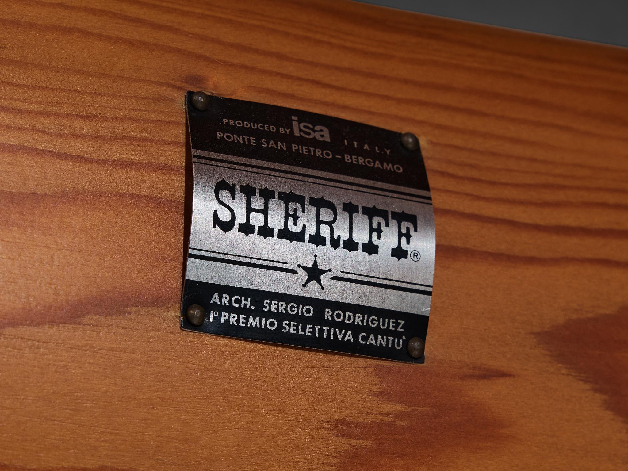 Sergio Rodrigues pour ISA Bergamo table basse « Sheriff » en pin massif rare en vente 4
