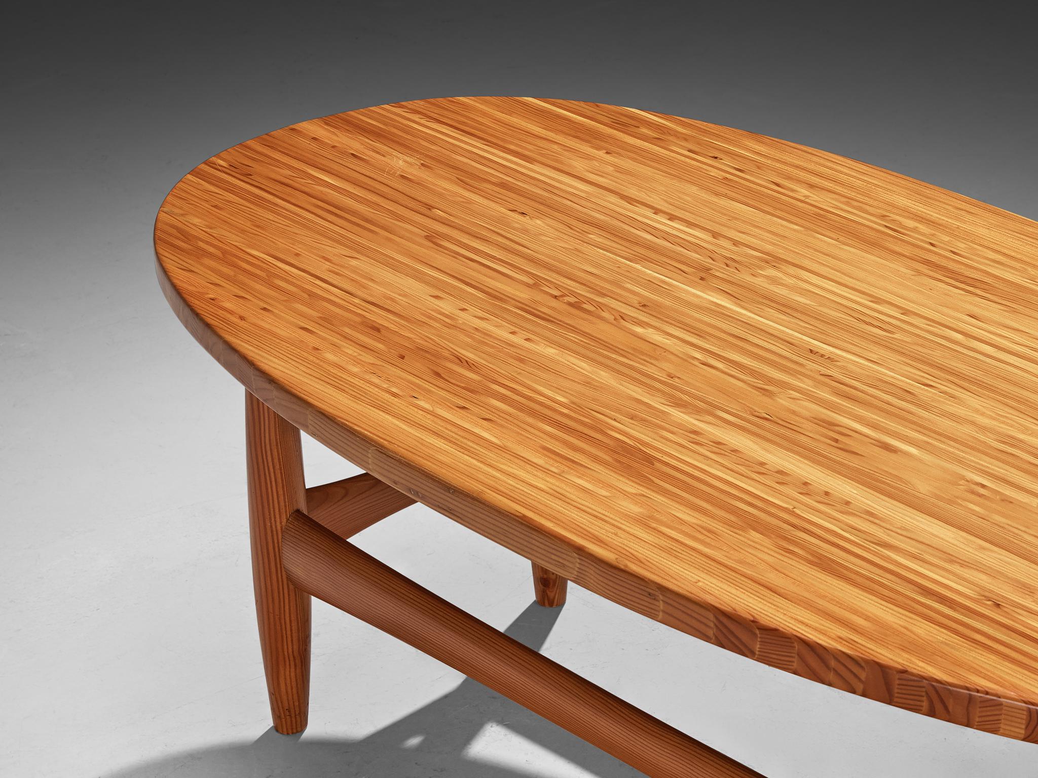 Mid-Century Modern Rare Sergio Rodrigues for ISA Bergamo 'Sheriff' Coffee Table in Solid Pine For Sale