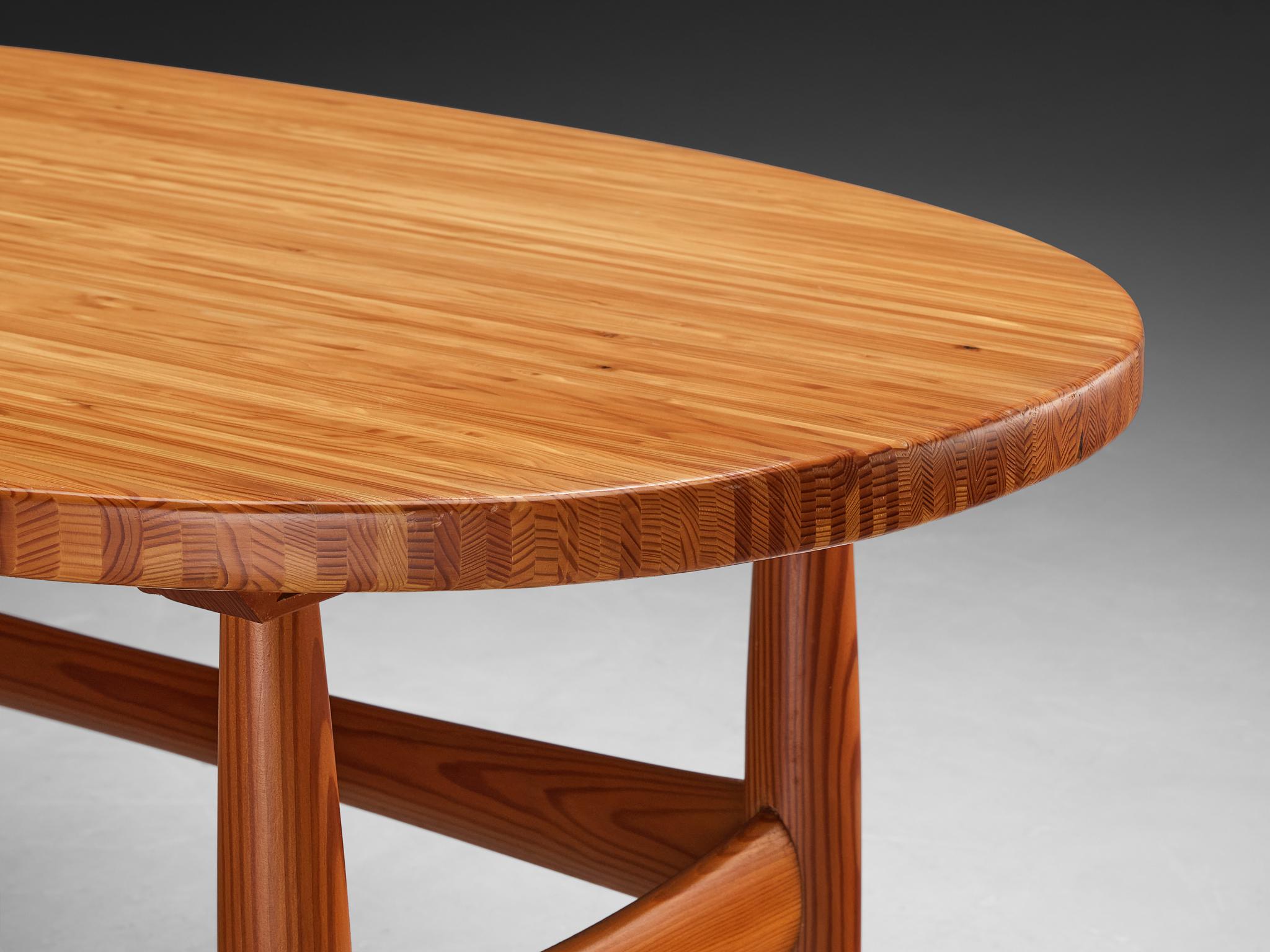 Italian Rare Sergio Rodrigues for ISA Bergamo 'Sheriff' Coffee Table in Solid Pine For Sale