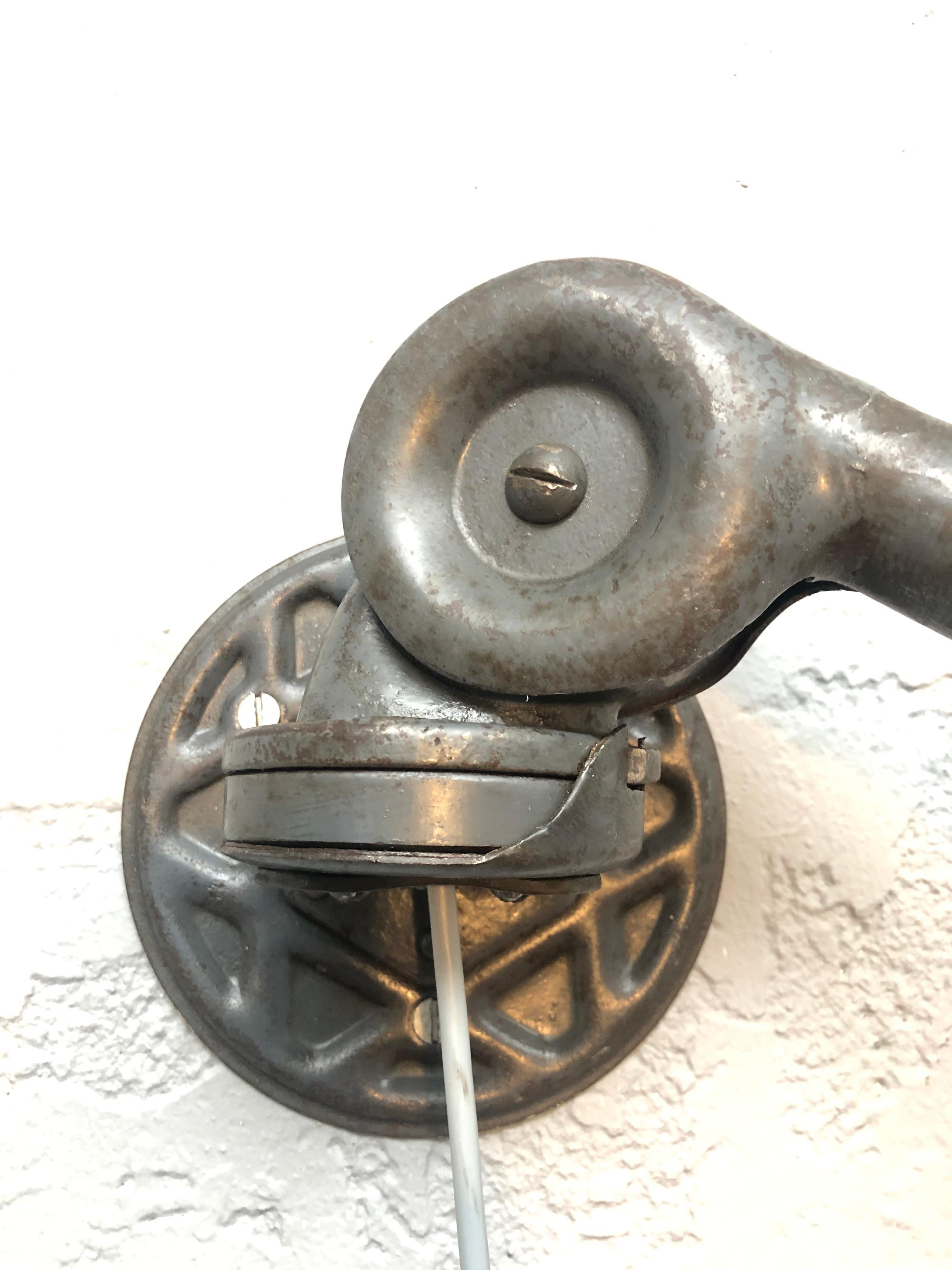 Fait main Rare Series 1 Antique Triplex Industrial Lamp by Johan Petter Johansson for ASEA en vente