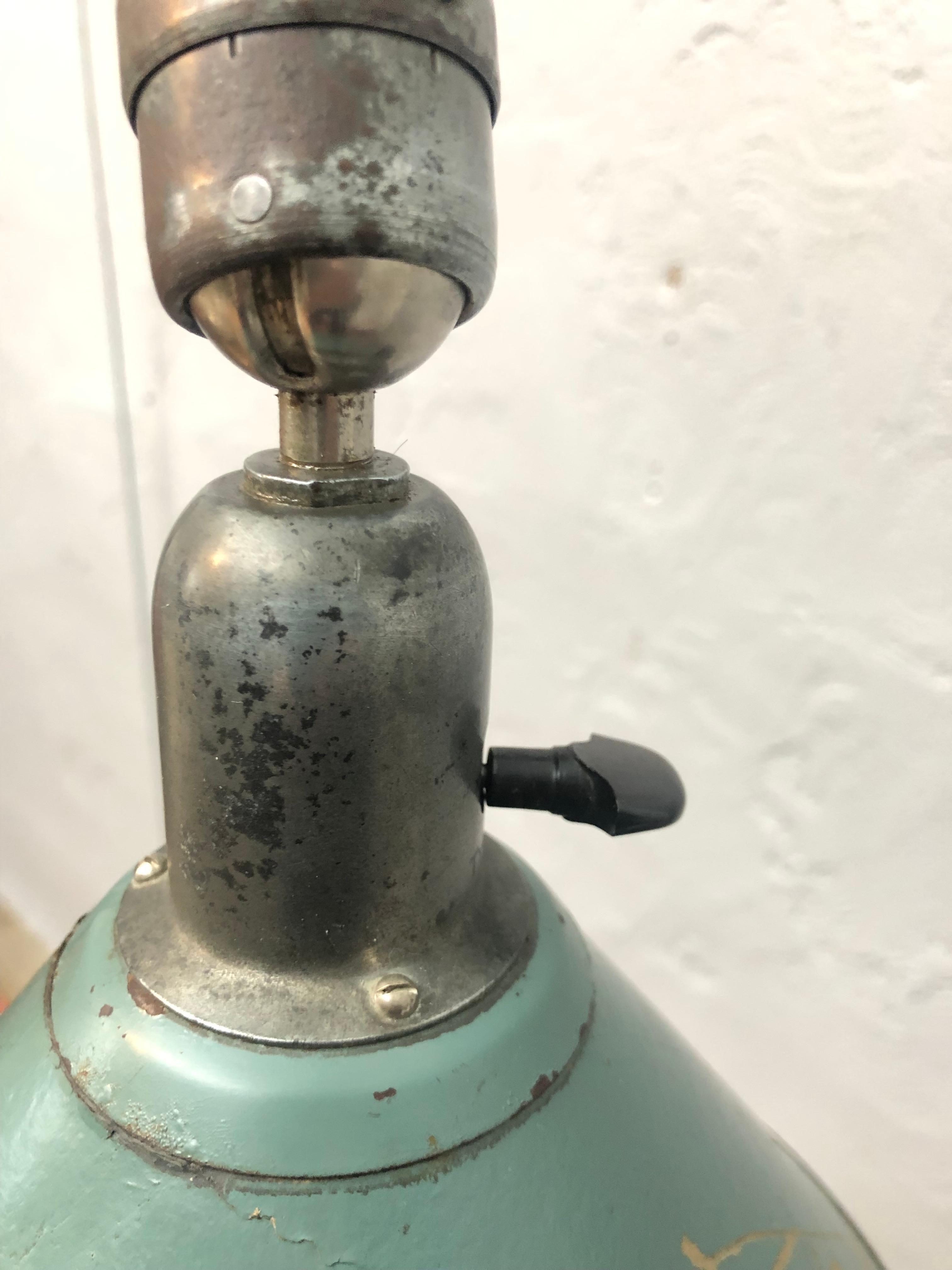 Rare Series 1 Antique Triplex Industrial Lamp by Johan Petter Johansson for ASEA en vente 1