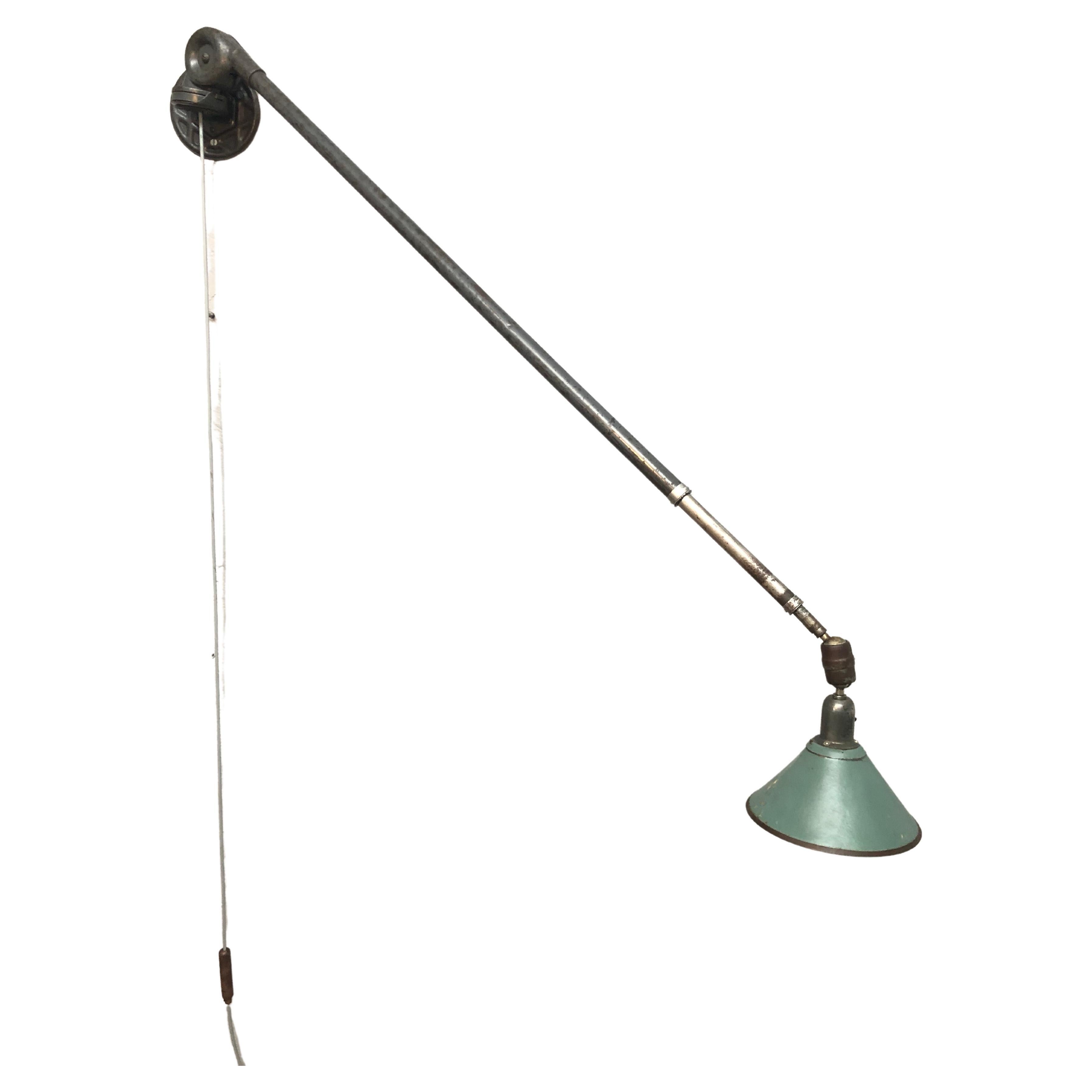 Rare Series 1 Antique Triplex Industrial Lamp by Johan Petter Johansson for ASEA For Sale