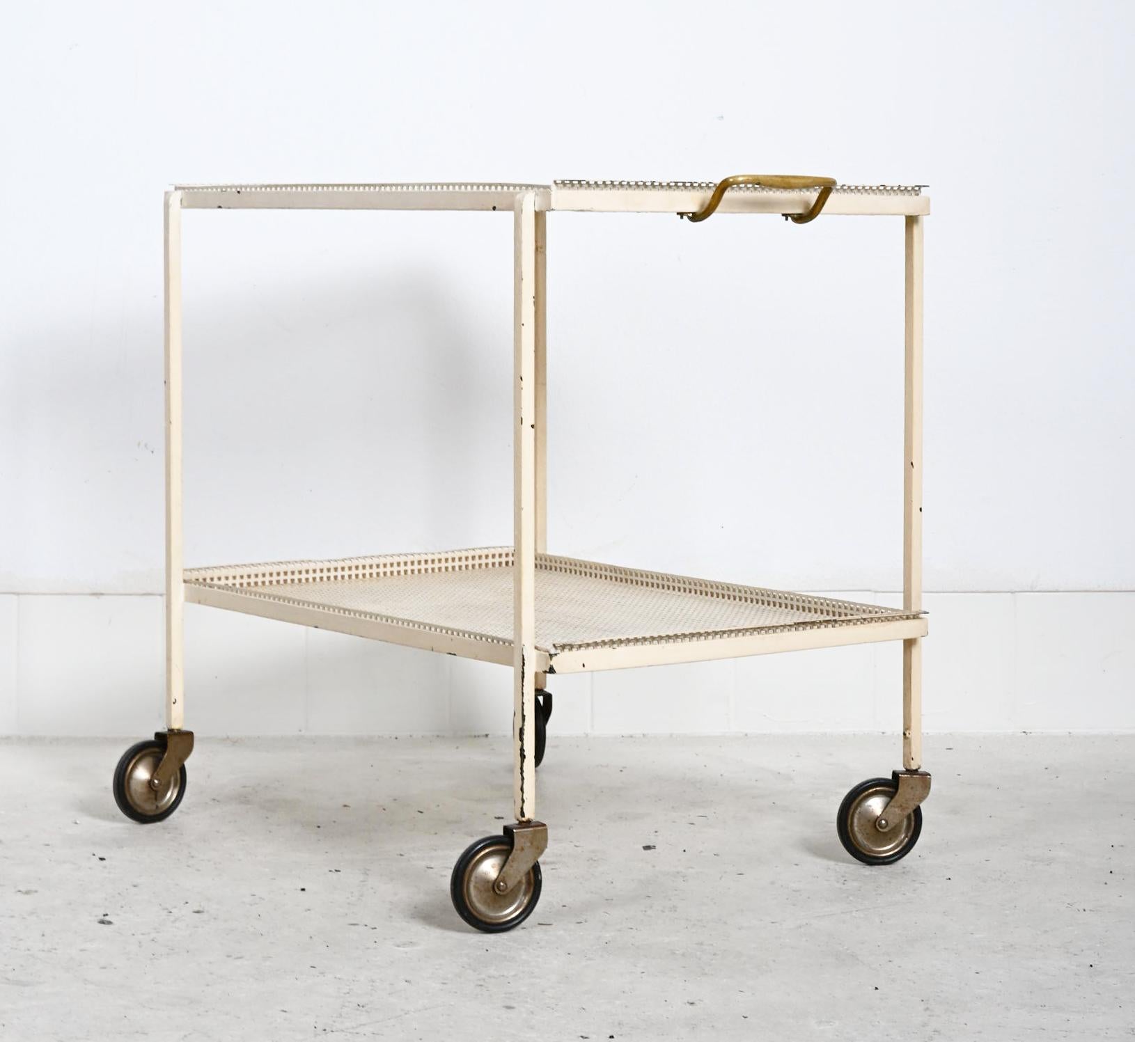 Rare Serving Bar Cart Trolley By J.T. Kalmar For Sale 3