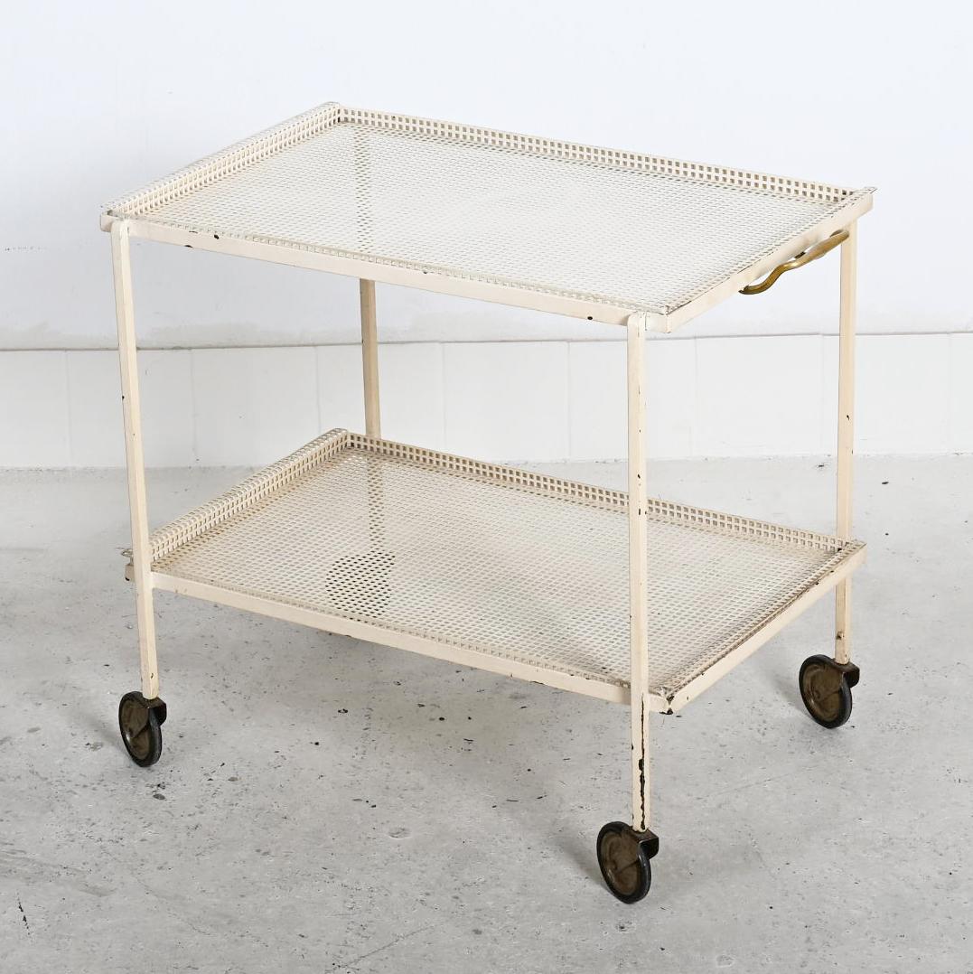 Rare Serving Bar Cart Trolley By J.T. Kalmar For Sale 12