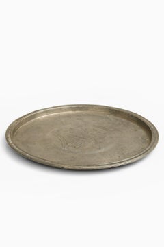 Plateau de service rare en étain de Sylvia Stave, 1934