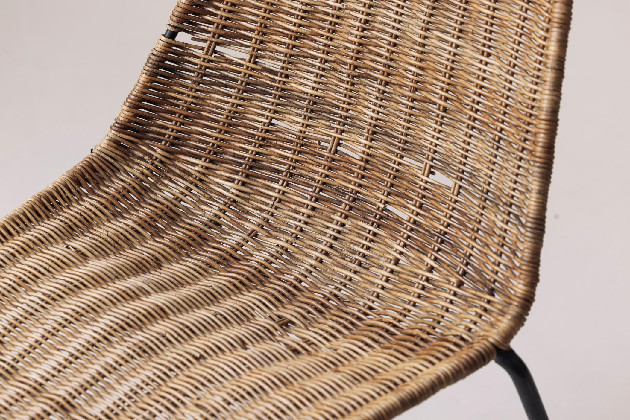 Rare set of 10 dining chairs by Gian Franco Legler, Italy 1950s. For Sale 7