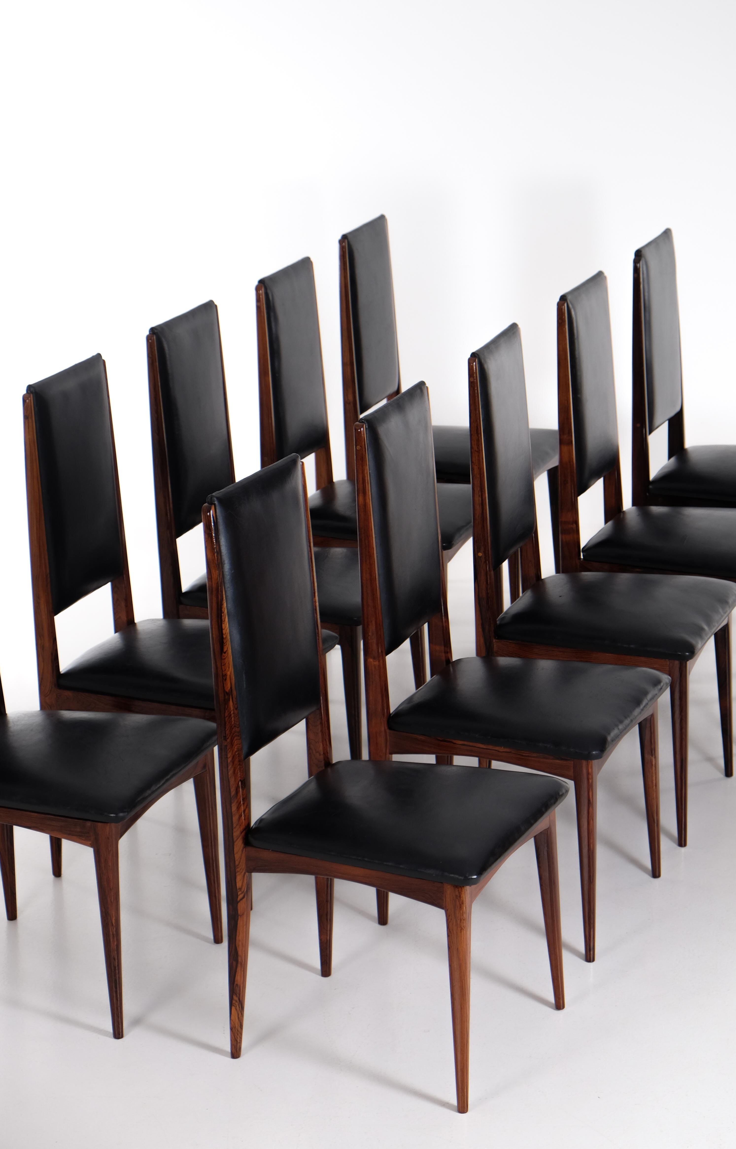 Rare set of 10 Jean Gillon dining chairs, Brazil, 1960s For Sale 3