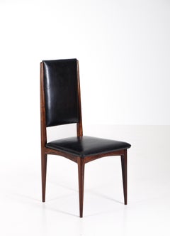 Rare ensemble de 10 chaises de salle à manger Jean Gillon, Brésil, années 1960