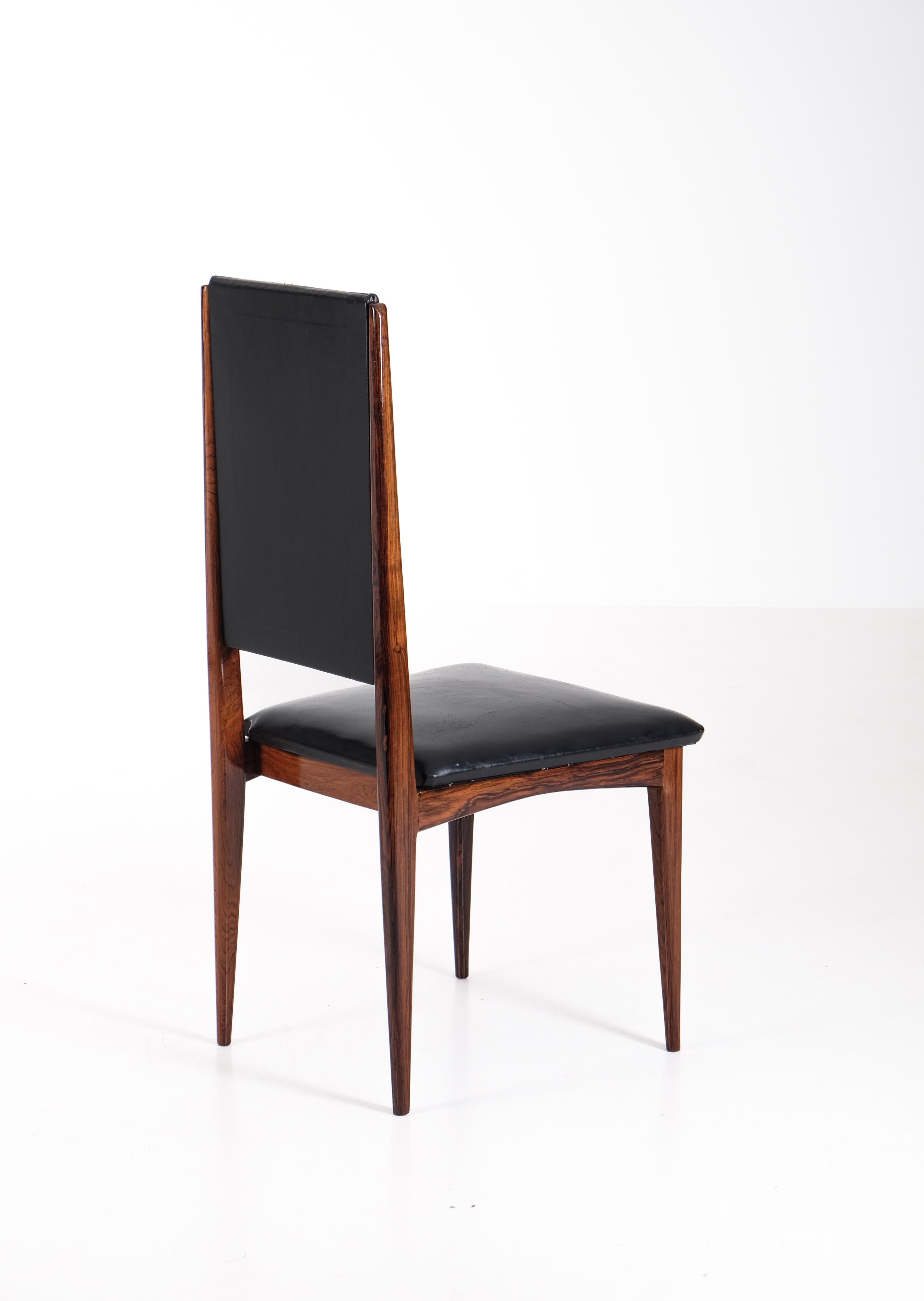 Mid-Century Modern Rare set of 10 Jean Gillon dining chairs, Brazil, 1960s For Sale