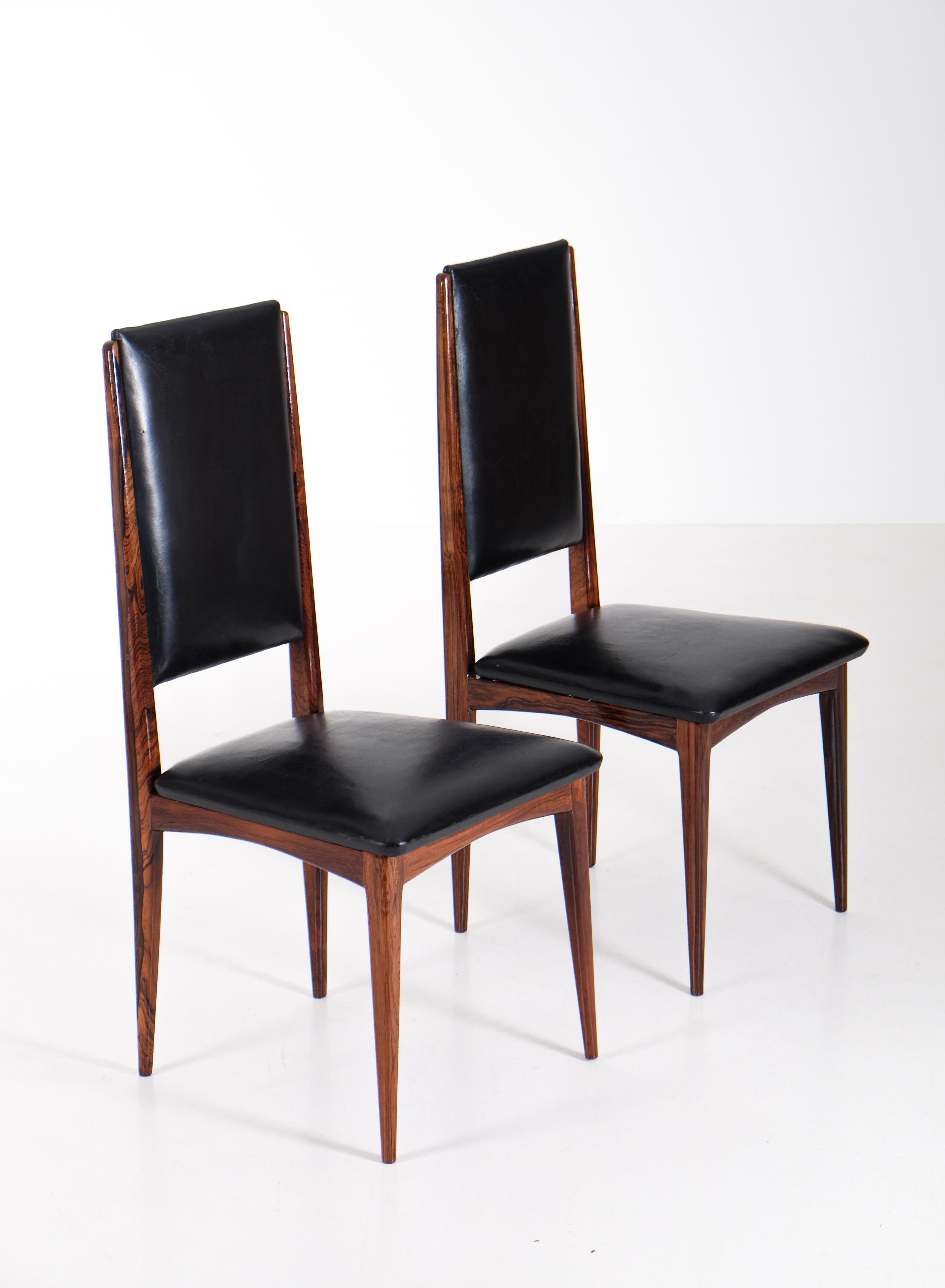 Rare set of 10 Jean Gillon dining chairs, Brazil, 1960s For Sale 1