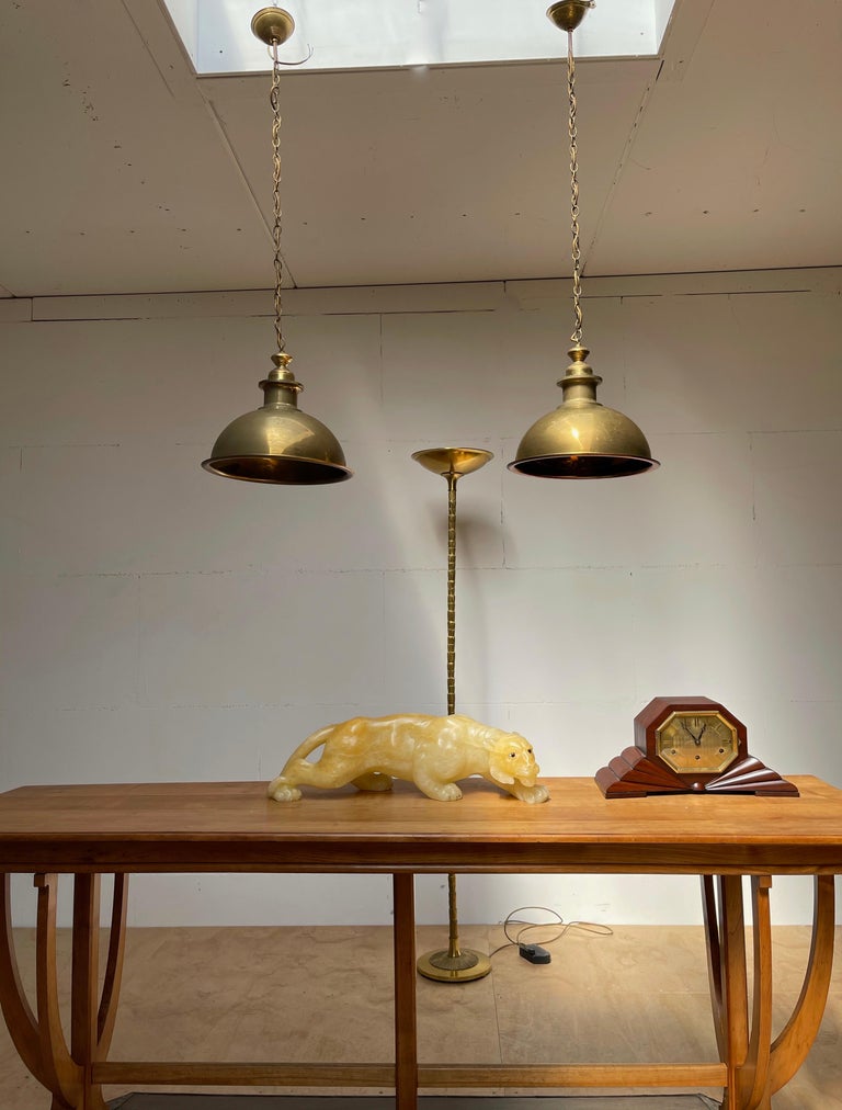 Rare Set of 10 MidCentury Modern Brass Kitchen, Bar / Restaurant