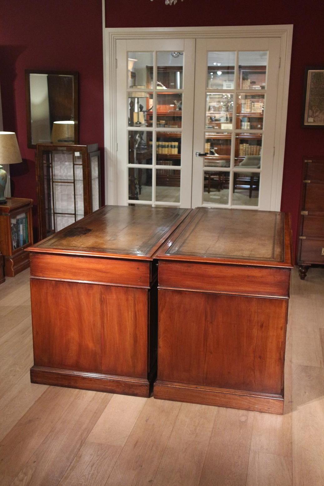 Rare Set of 19th Century Identical Georgian Desks 4