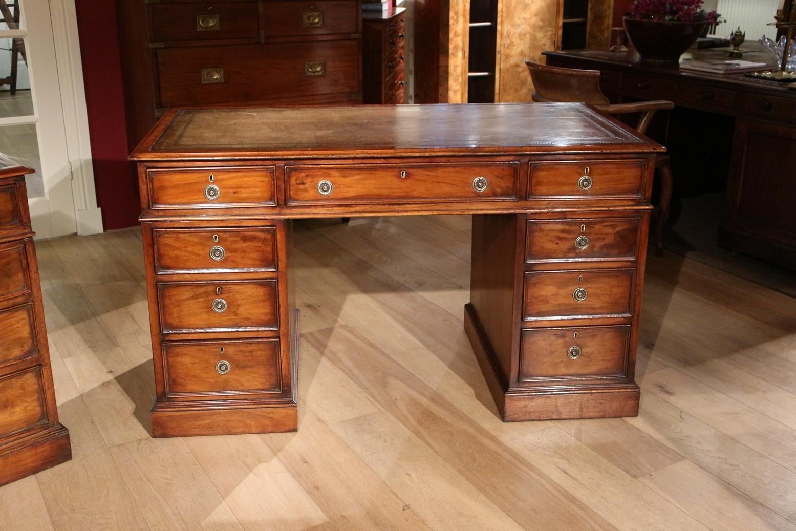 Mid-19th Century Rare Set of 19th Century Identical Georgian Desks