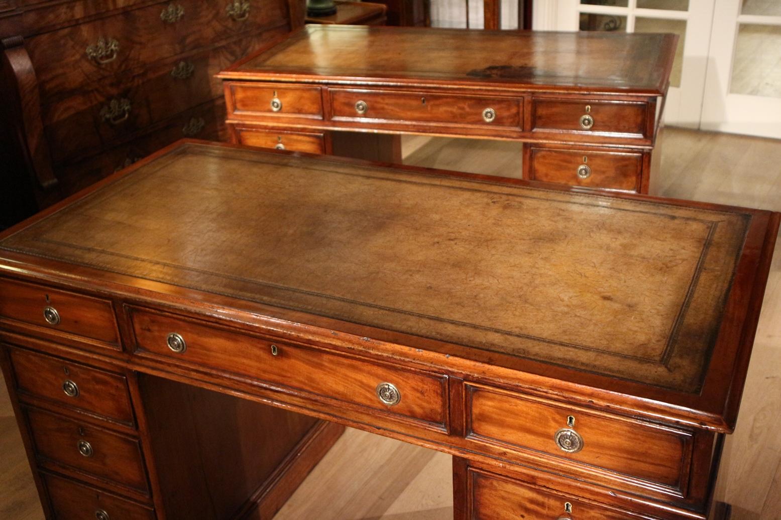 Rare Set of 19th Century Identical Georgian Desks 2