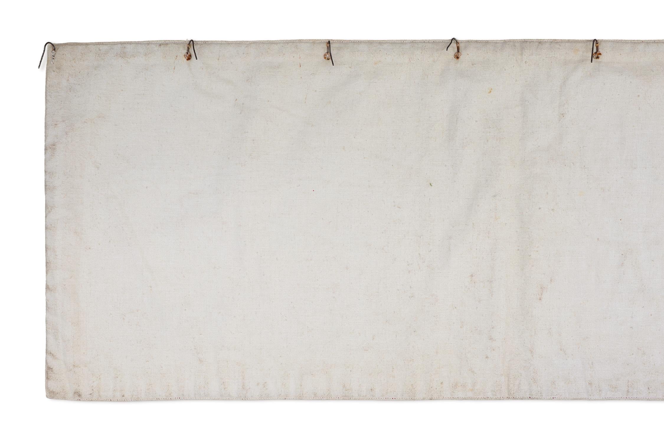 Rare ensemble de 2 bannières religieuses ou nappes d'autel antiques, Belgique, années 1900 en vente 1