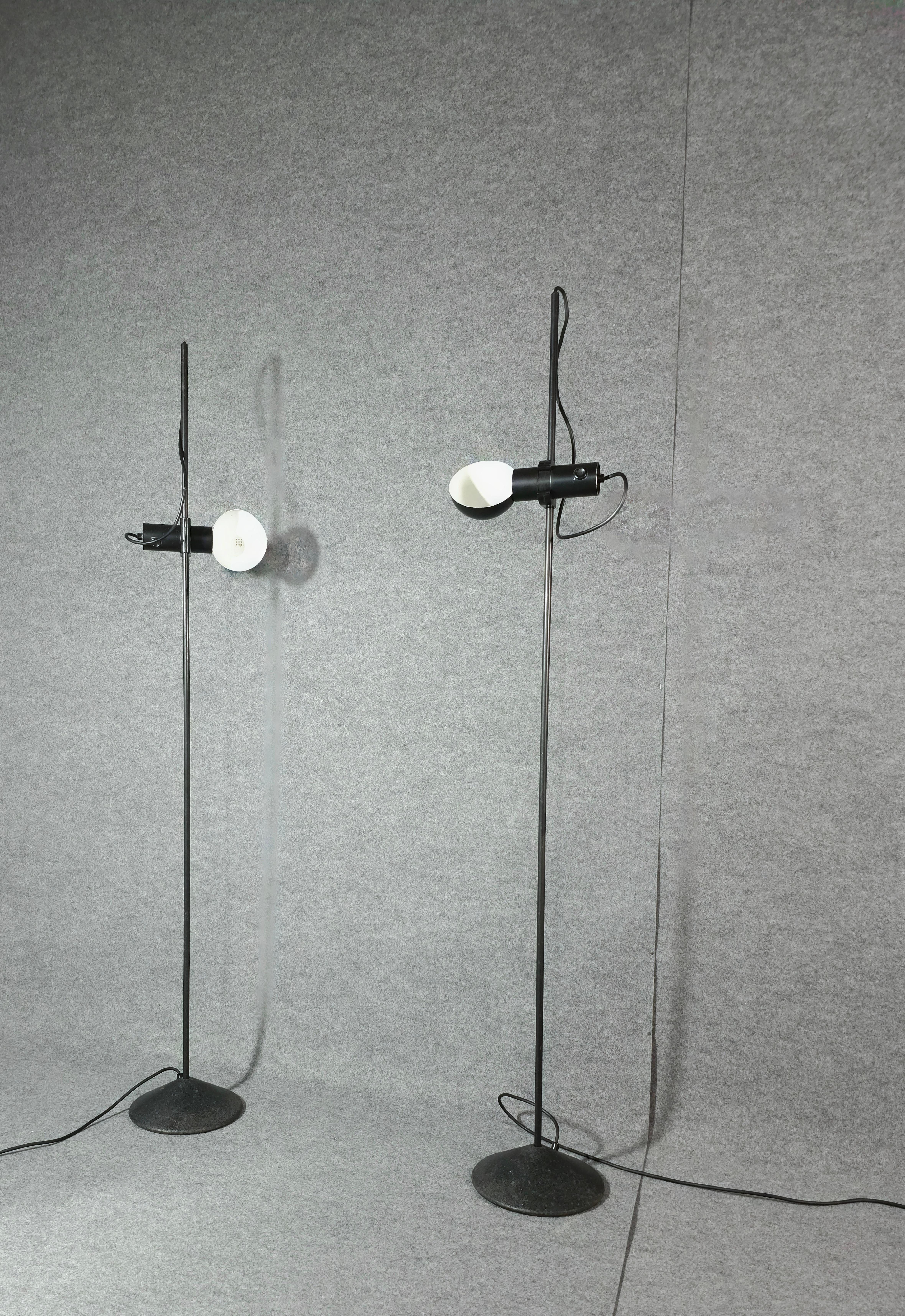 Rare ensemble de 2 lampadaires Barbieri & Marianelli design mi-siècle italien des années 1960 en vente 9