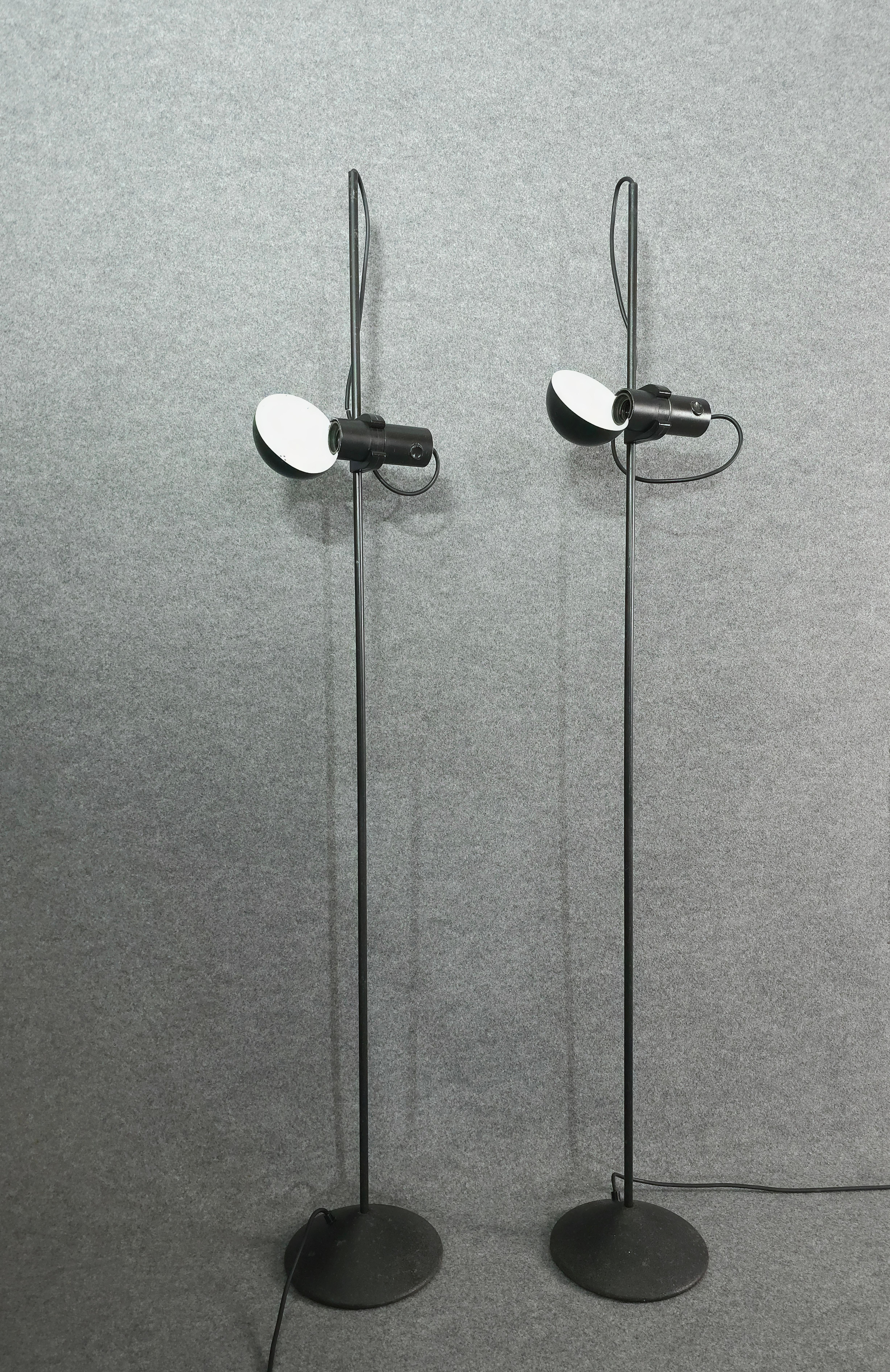 Rare ensemble de 2 lampadaires Barbieri & Marianelli design mi-siècle italien des années 1960 en vente 10