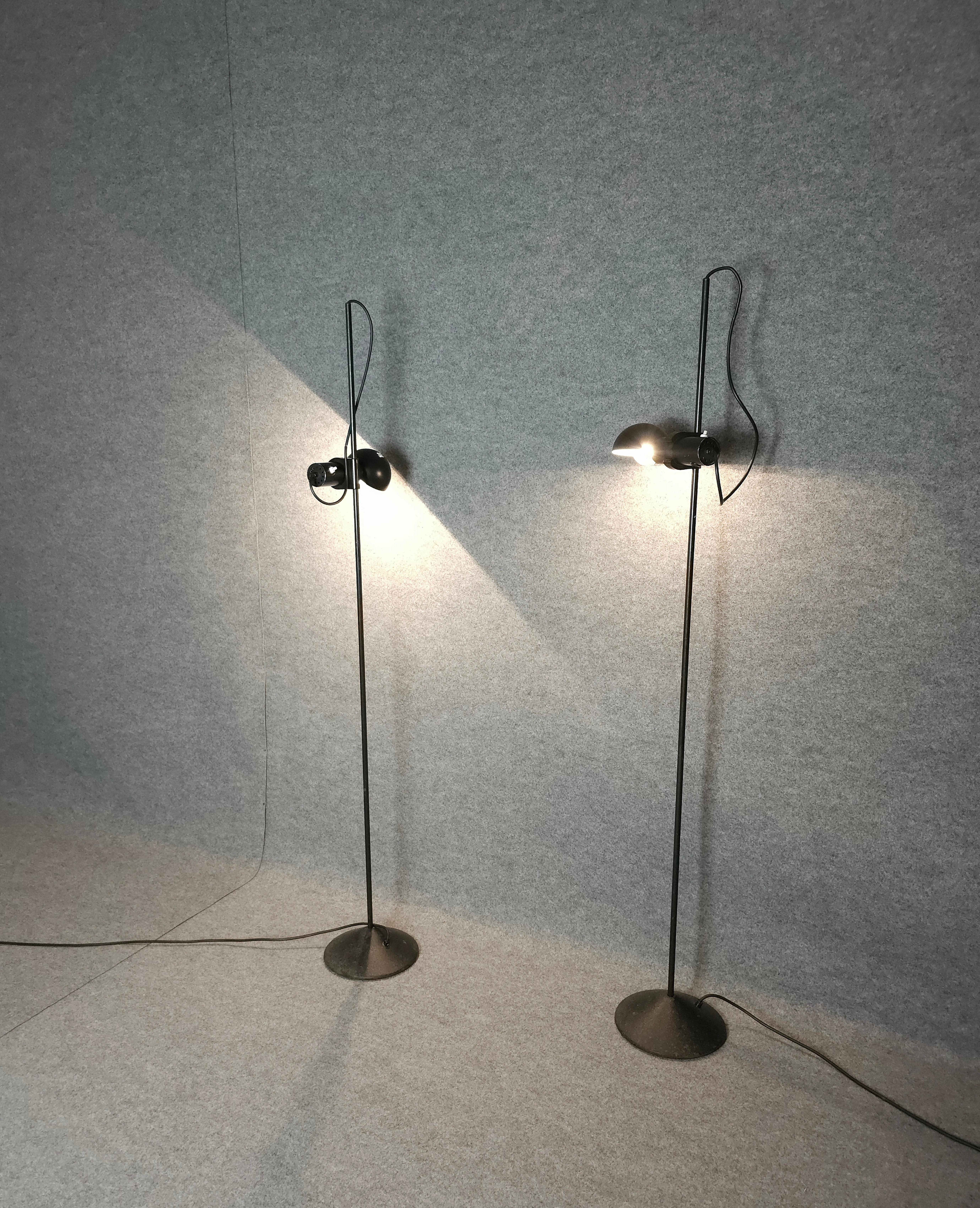 Rare ensemble de 2 lampadaires Barbieri & Marianelli design mi-siècle italien des années 1960 en vente 12